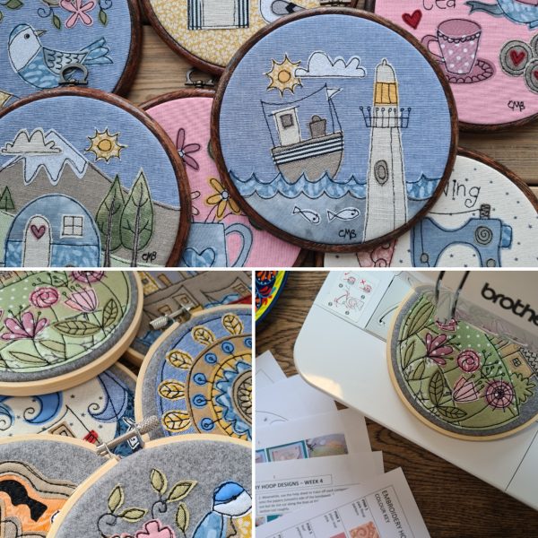 Freemotion Embroidery Hoop Art