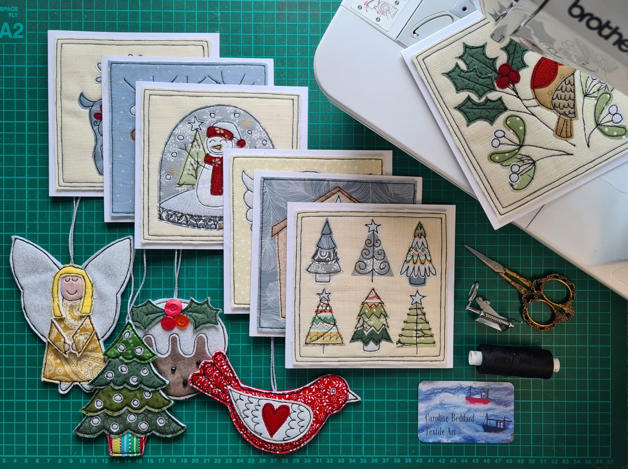 Freemotion Embroidery - Christmas Crafts ⋆ ThimbleStitch at Zoë’s