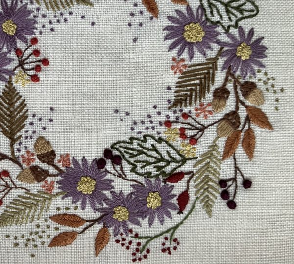 Autumn Wreath Embroidery