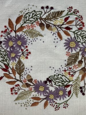 Autumn Wreath Embroidery